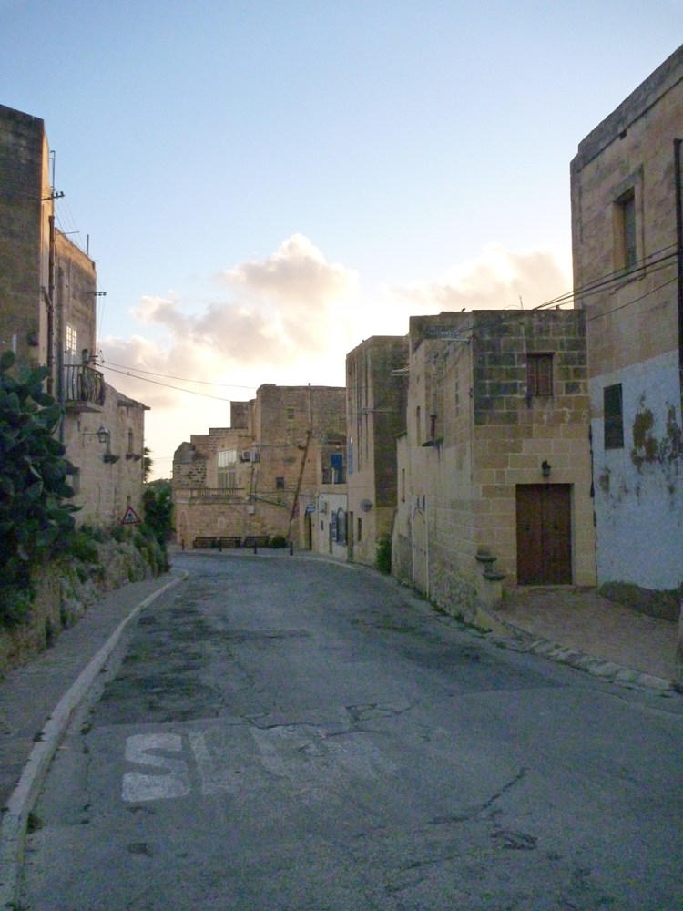 The street leading down to Xlendi bay