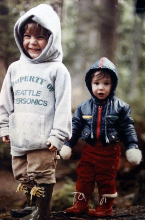 josh and caitlin on trail